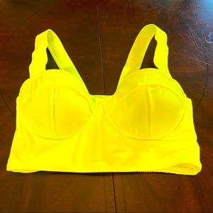 Neon Yellow Dance Top / Sports Bra